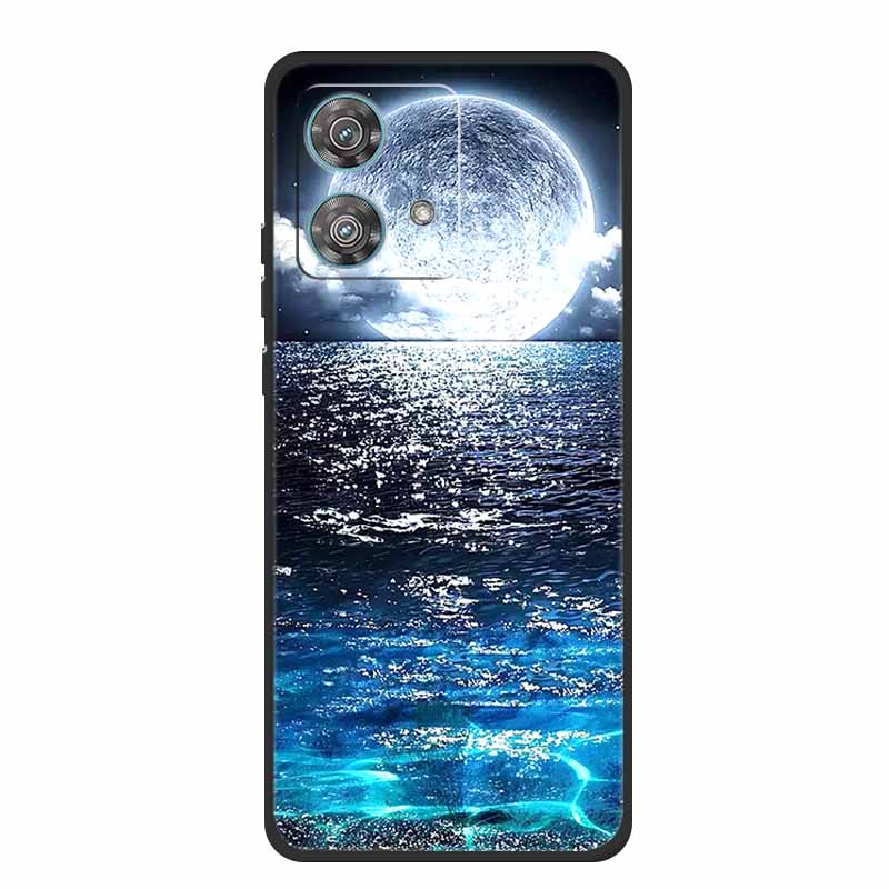 For Motorola Edge 40 Neo Case Animals TPU Soft Silicone Phone Cover for Moto Edge 40 Neo 5G Edge40 Neo Shockproof Wolf Fundas