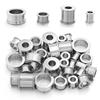 5-10pcs/lot Stainless Steel Spacer Beads Big Hole Round Big Hole Slider Beads DIY Jewelry Making Necklace Bracelet Accessories