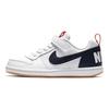 Nike Court Borough Low Comfortable Versatile Non-Slip Durable Balance Low-Top Skate Shoes Kids Sneakers White Red Blue 870025-105