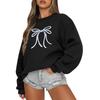 Women  Tops Women's Long Sleeve Sweatshirt Casual Crewneck Loose Fit Pollover Fleece Tops