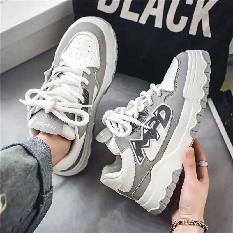 Fashion Demi-season Height Up Red Man Boot Casual Name Brand Sneakers Loafers Shoes For Man Sports Outside Vzuttya Best-selling