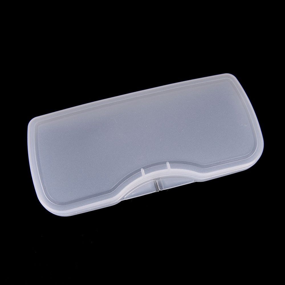 PVC Plastic Portable White Polarized Sunglasses Clip Hard Box Eyewear Accessories Glasses Case