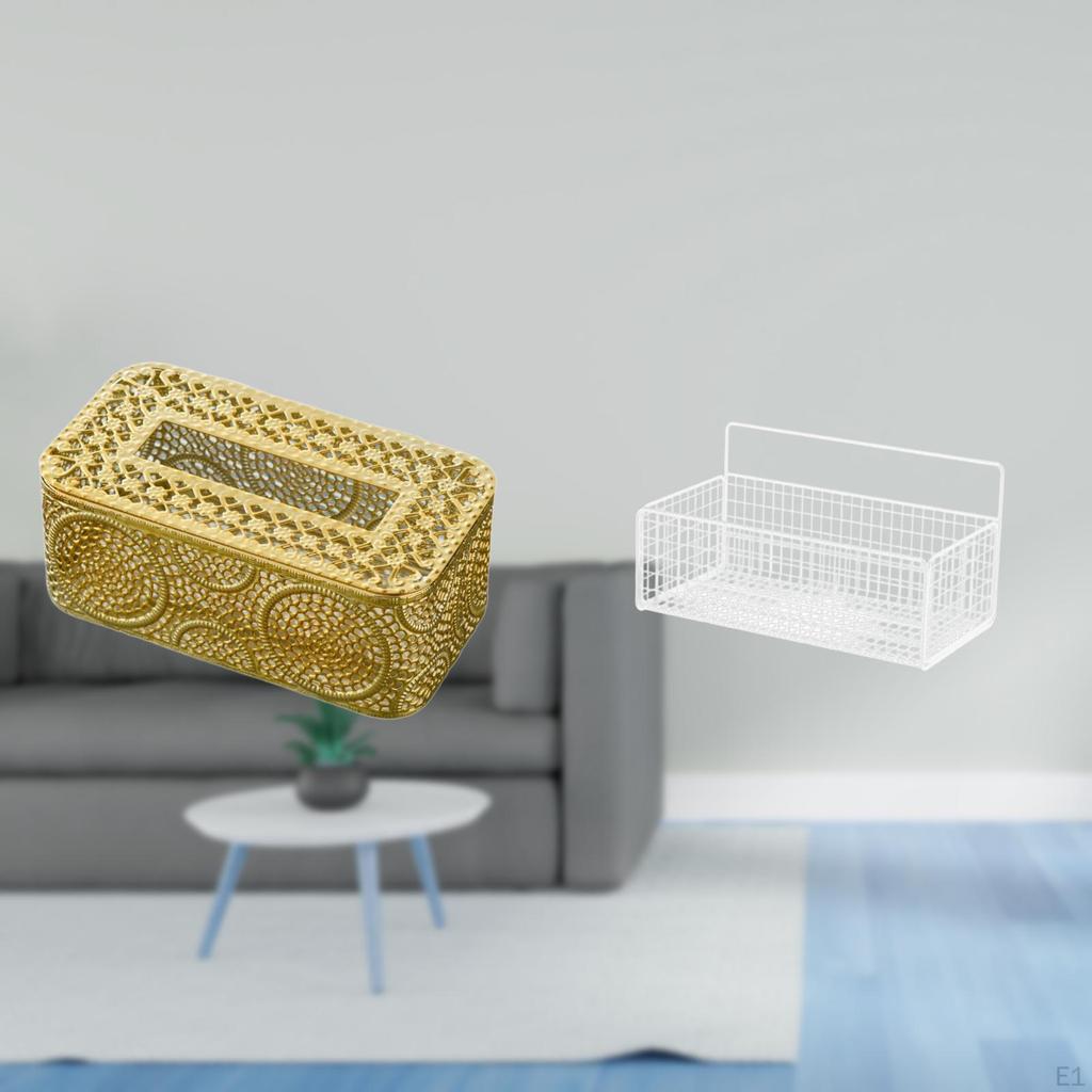 Tissue Box Bathroom Toilet Paper Holder Storage Basket Organizer
