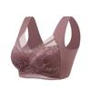 Plus-Size Lace Seamless Supportive Wire-Free Bra for Women