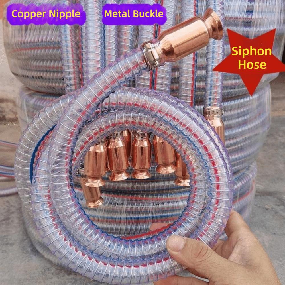 Metal Buckle Siphon Hose Heavy Duty Fuel Transfer Tube Jiggler Hose Jiggler Pump  Boats