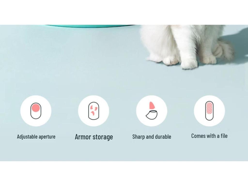 Adjustable Round Hole Pet Nail Clippers - Safe, No Bloodline Harm, for Cats