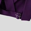 INCERUN Menn Lapel Langermet Front Cross Belte Kort Blazer Casual Jakker