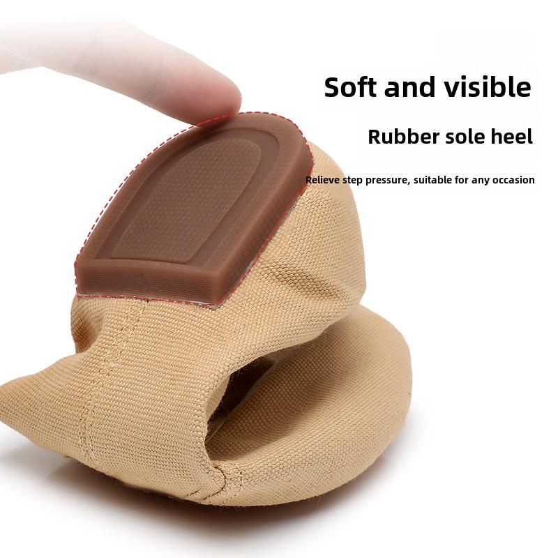 Women's Heeled Dance Shoes - Adult Ballet - Soft Leather Sole - Indoor/Outdoor - Lace-Free - Teacher Approved