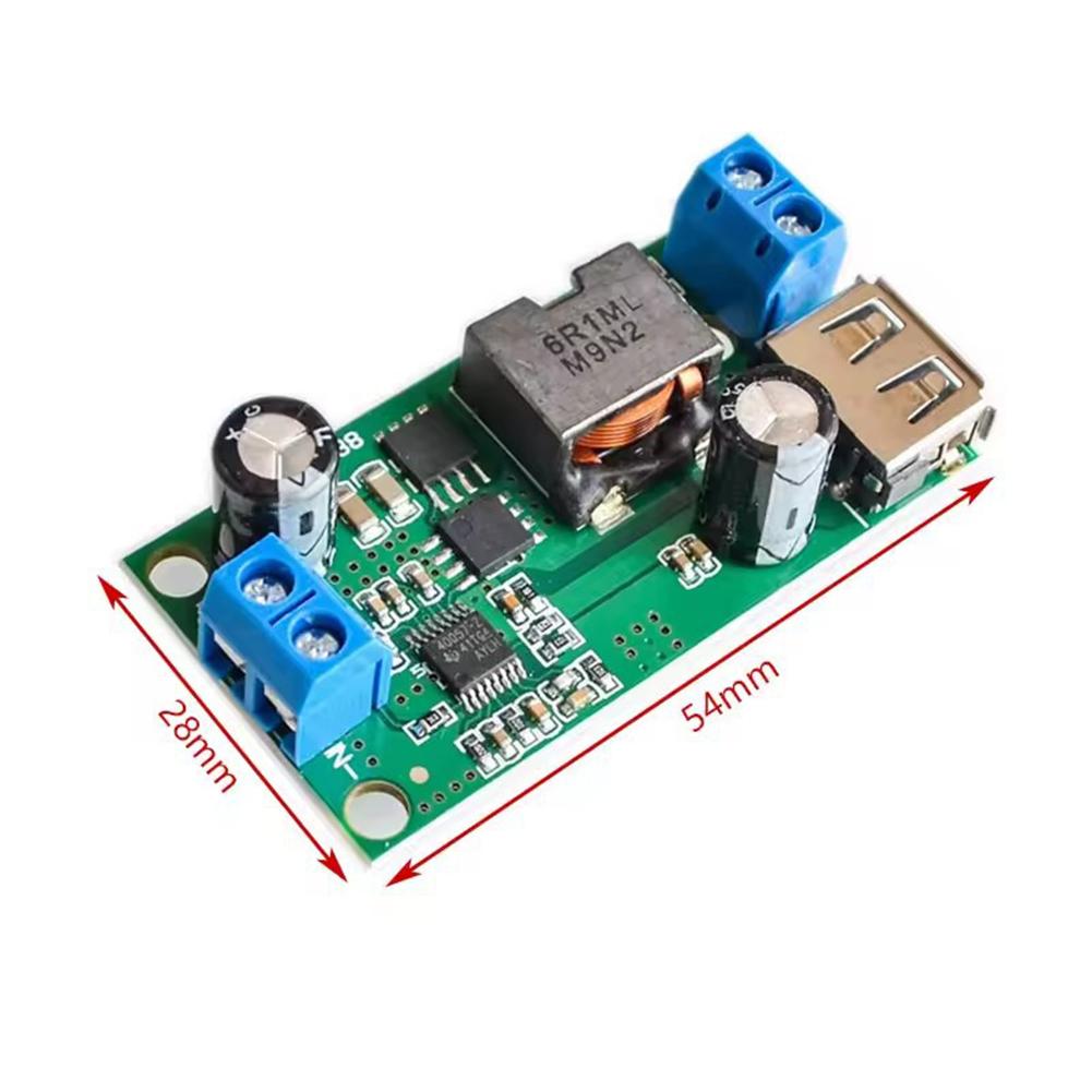 Dual USB 5A Output DC-DC Voltage Regulator 9V/12V/24V/36V To 5V Converter Module For Car Phone Tablet Charging