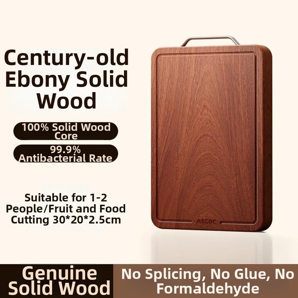 

Durable Solid Wood Cutting Board Antibacterial Double-sided Vegetable Cutting Board Ebony Anti Mold Cutting Board Mats Household