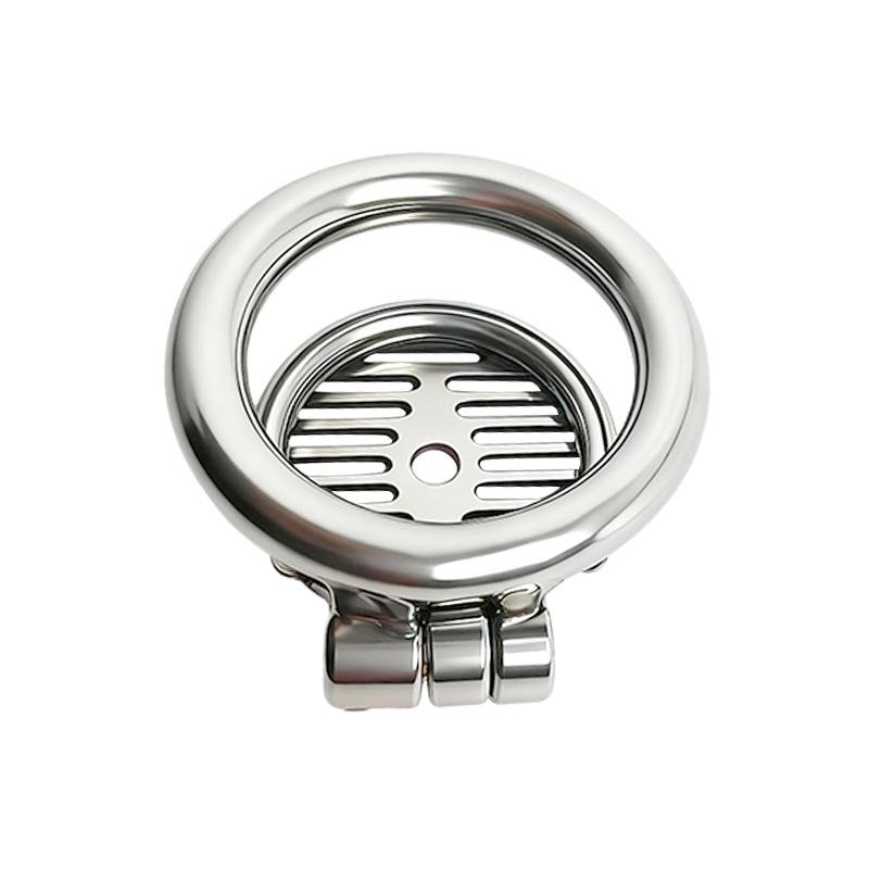 SEXBAY Men's Stainless Steel Chastity Cage with Lock Adult Sex Anti-Off Chastity Belt Three Adjustable Sizes for Sex Play Games