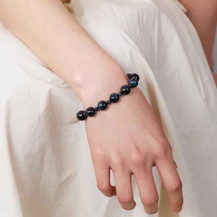 Deep Blue Tiger Eye Bracelet