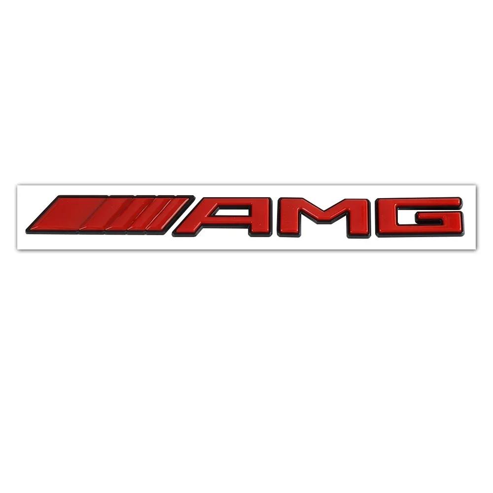 

For Mercedes Benz 1pc 3D ABS Car Rear Trunk Badge Decal Letters Sticker For Mercedes Benz AMG A B C E G CLA C63 C63S E53 GT SLK красный черный