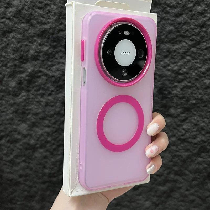 For Huawei Mate 80 Pro Max Case Matte Translucent For Magsafe Magnetic Non-slip Phone Protect Cover For Huawei Mate 80 Pro Shell