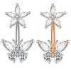 Butterfly Body Piercing Jewelry Sunflower Heart Belly Button Ring  Party Decoration