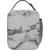 Lunch Box Insulated Lunch Bag for Women Men White Marble Black Texture Reusable Cooler Tote Bags for Work Picnic Outdoor