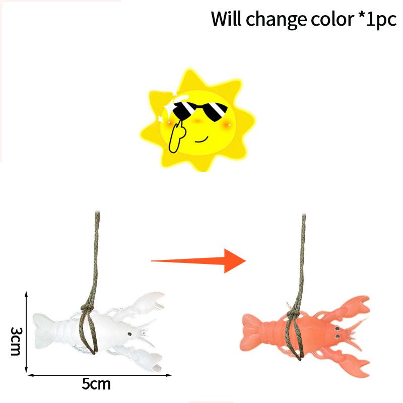 Color Changing Roast Duck Chicken  Fish Squid Pork Funny Bag Hanging Pendant Car Swing Duck Car Rearview Mirror Pendant Gift