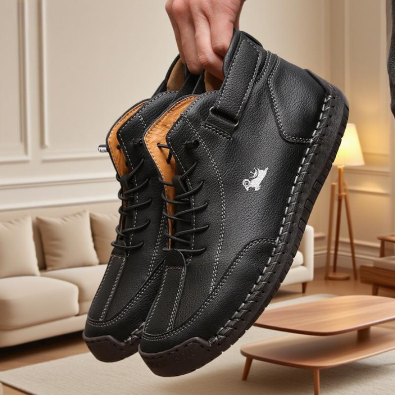 

Handmade Leather Women s Shoes Casual Fashion Luxury Brand Soft Loafer Shoes Classic Anti Slip Men s Bare Boots Sneakers for Men 38