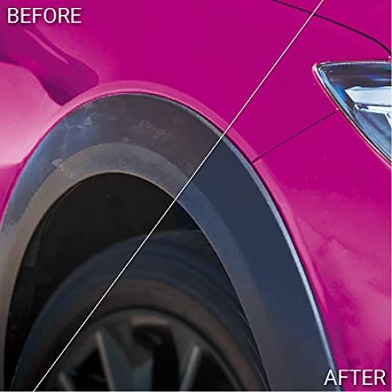 Pellucid Car Wash Glass Coating for Unpainted for Bumpers and Restores Black Durability Chemical, Resin, PCD-25, Moldings, Resin, 1-Year