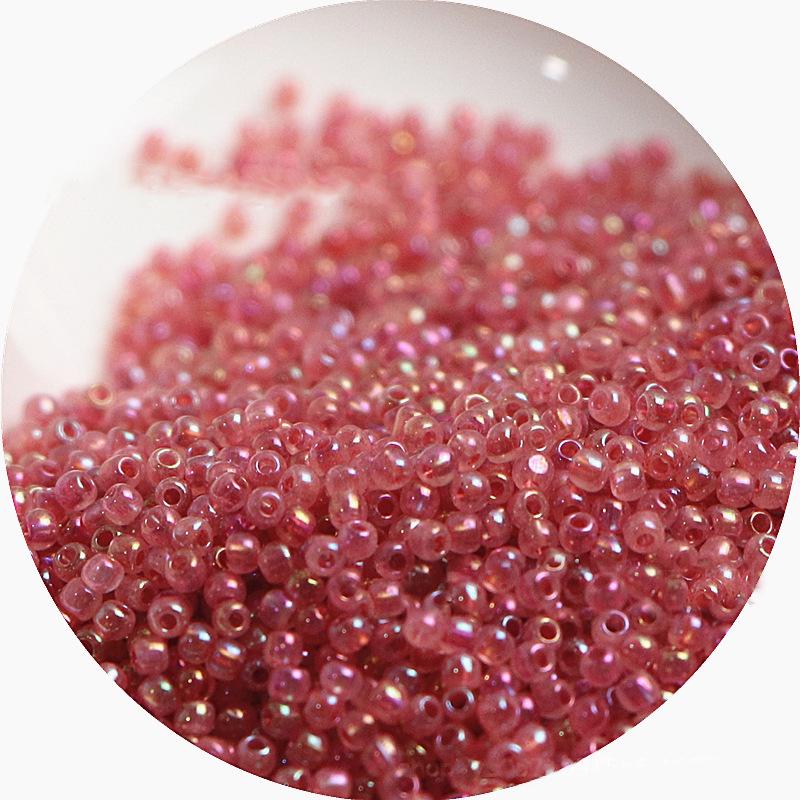 2mm Irisierende Glas-Samenperlen: Cremige Wolke für DIY Schmuck & Armbänder