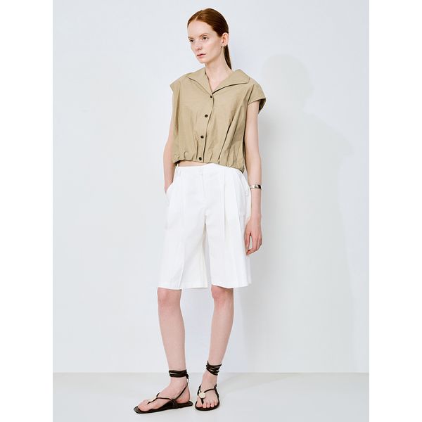  She S miSS  Cotton Pin Tuck Half pantS SawSpo23010