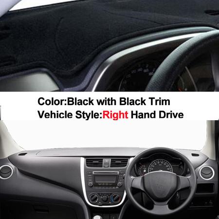 Car Inner Auto Dashboard Cover Dashmat Pad Carpet Dash Mat Cushion 2 Layers For Suzuki Celerio 2015 LHD RHD Car Styling