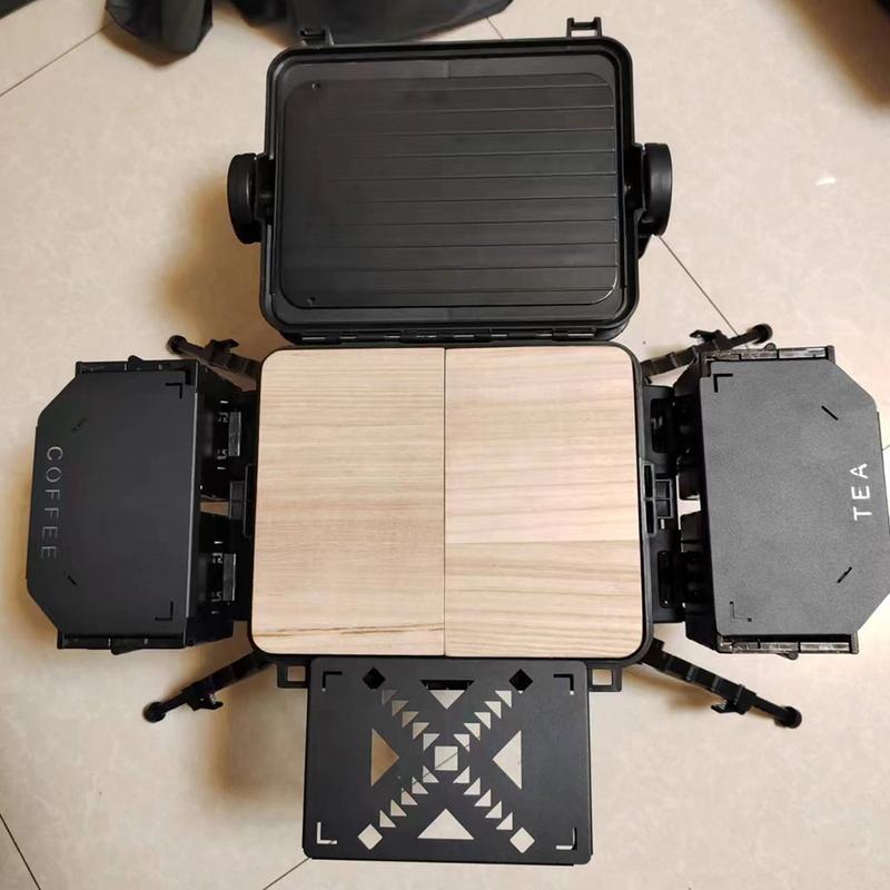 Folding Table Top Aluminum Alloy Table Board Plate Mini Shelf for Stanley Lunch Box 9.4L Camping Gear