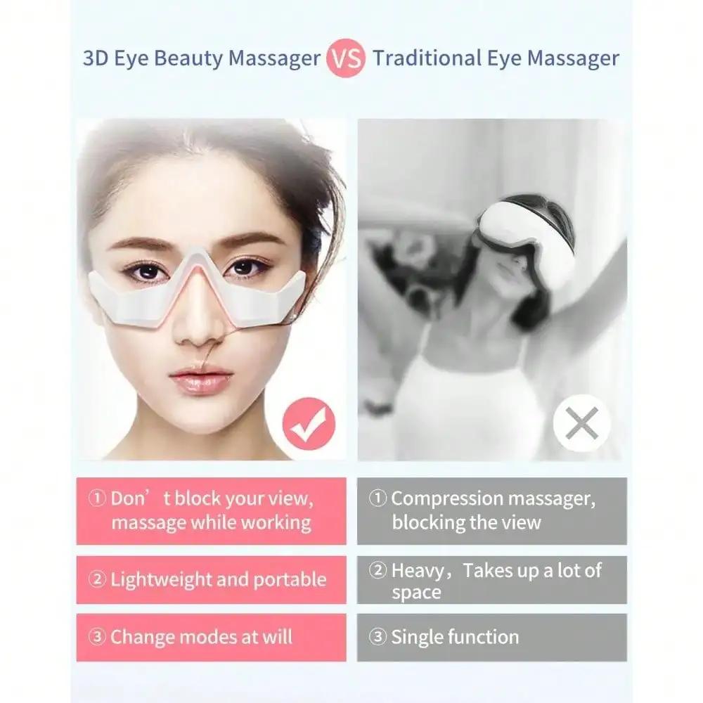 3D EMS Eye Beauty Instrument Micro-Current Pulse Eye Relax Reduce Wrinkles And Dark Circle Remove Eye Bags Massager Beauty Tool