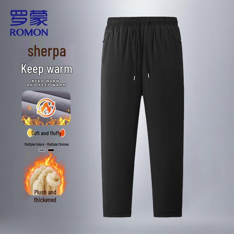 ROMON Men's Lamb Wool Lined Thermal Winter Pants
