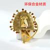 Retro Golden Lion Brooch Temperament High-end Men's Suit Accessories Animal Pin New Environmentally Friendly Corsage