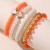 5 Stück Kinder Herz Armbänder Sets Prinzessin Mädchen Tochter Armband für Mädchen Geschenk Bunt Verträumt Mehrschichtig Perlen Schmuck Zubehör