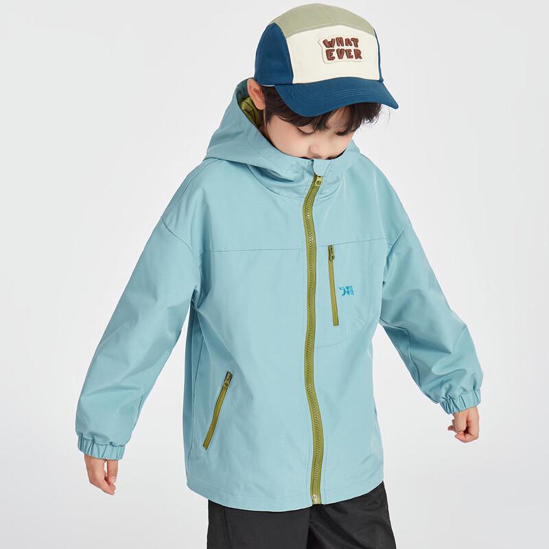 Boys' Water-Repellent Hooded Softshell Jacket