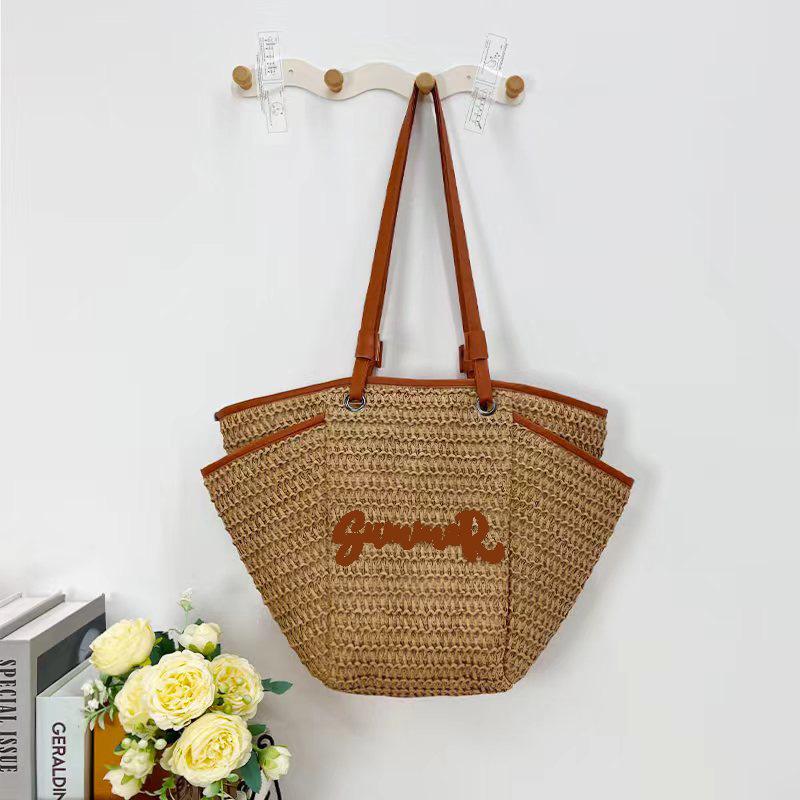 2025 Women's Pastoral Vacation Straw Beach Bag
