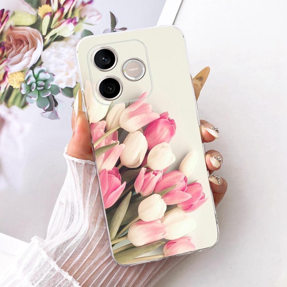 Flower Cartoon Fashion Design Phone Case For Honor 600 Lite Honor 500 Smart Honor600 Funda Soft Silicone Shockproof Back Cover