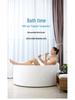 Silicone Long-Handled Bath Brush - Soft Bristle Back Scrubber for Easy Cleaning