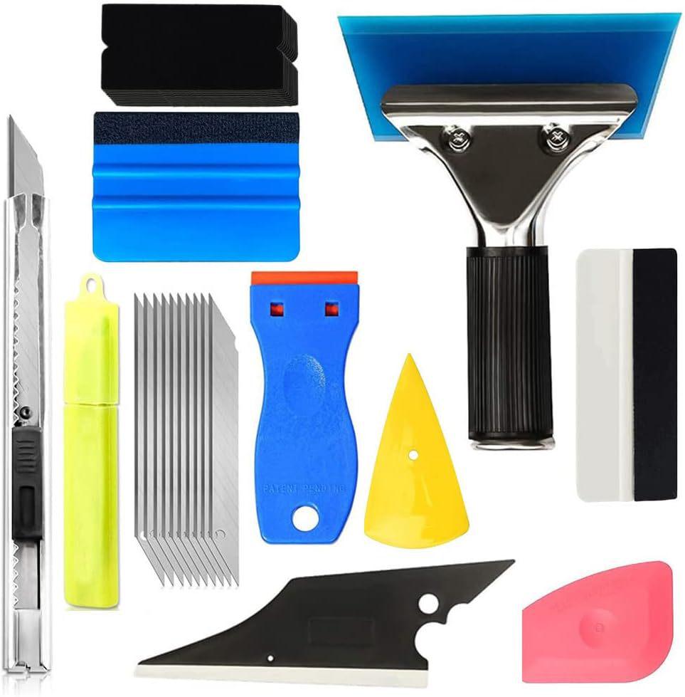 Car Window Sun Film Application Tool Set - Cow Tendon Scraper