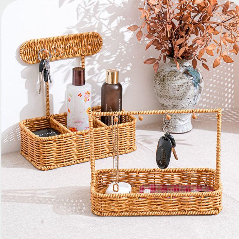 Khaki Key Necklace Jewelry Basket Wall Hanging Basket  Dormitory Balcony Decorative