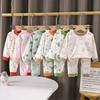 2-teiliges/Set Kinder Herbst Warme Schlafanzugsets Baby Jungen Mädchen Niedlich Cartoon Langarm T-Shirt Tops + Hosen Kleinkind Freizeit Nachtwäsche Unterwäsche
