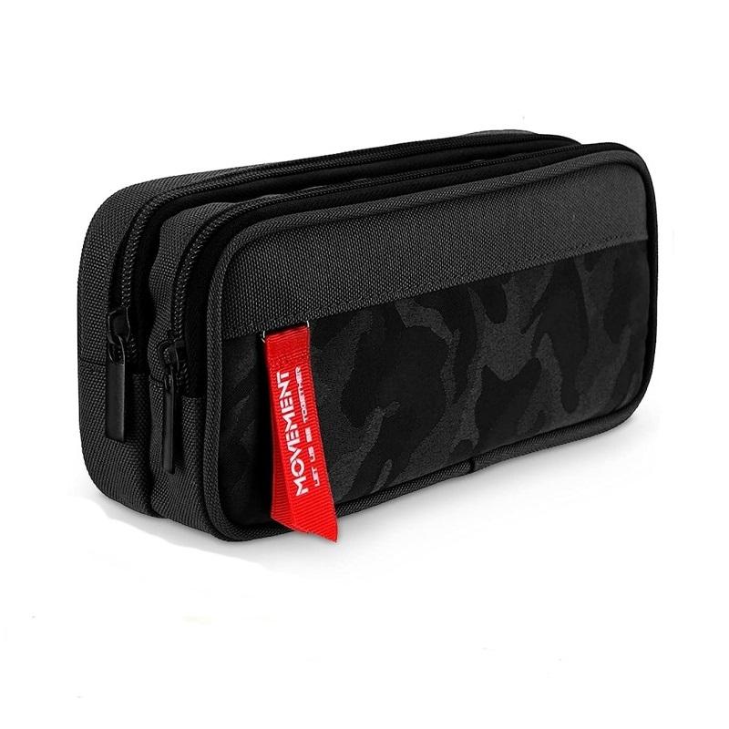 Duża pojemność piórnika dla chłopców i dziewcząt, dwuwarstwowe pudełko z kieszeniami zapinanymi na zamek błyskawiczny