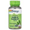 Solaray True Herbs Garlic Parsley 530mg Vegetarian Capsules, 100 Count