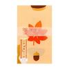 Hamamonyo Tenugui Towel - Autumn Play: Maple Leaves, Chestnuts, Mushrooms, Pumpkin, and Fox Cub - 100% Cotton, 34cm x 90cm