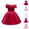 Vestido Formal para Niña sin Mangas Vestido de Fiesta Vestido de Princesa Vestido para Niña de las Flores Vestido para Ocasión Especial para Niños con Detalle de Lazo y Falda Plisada
