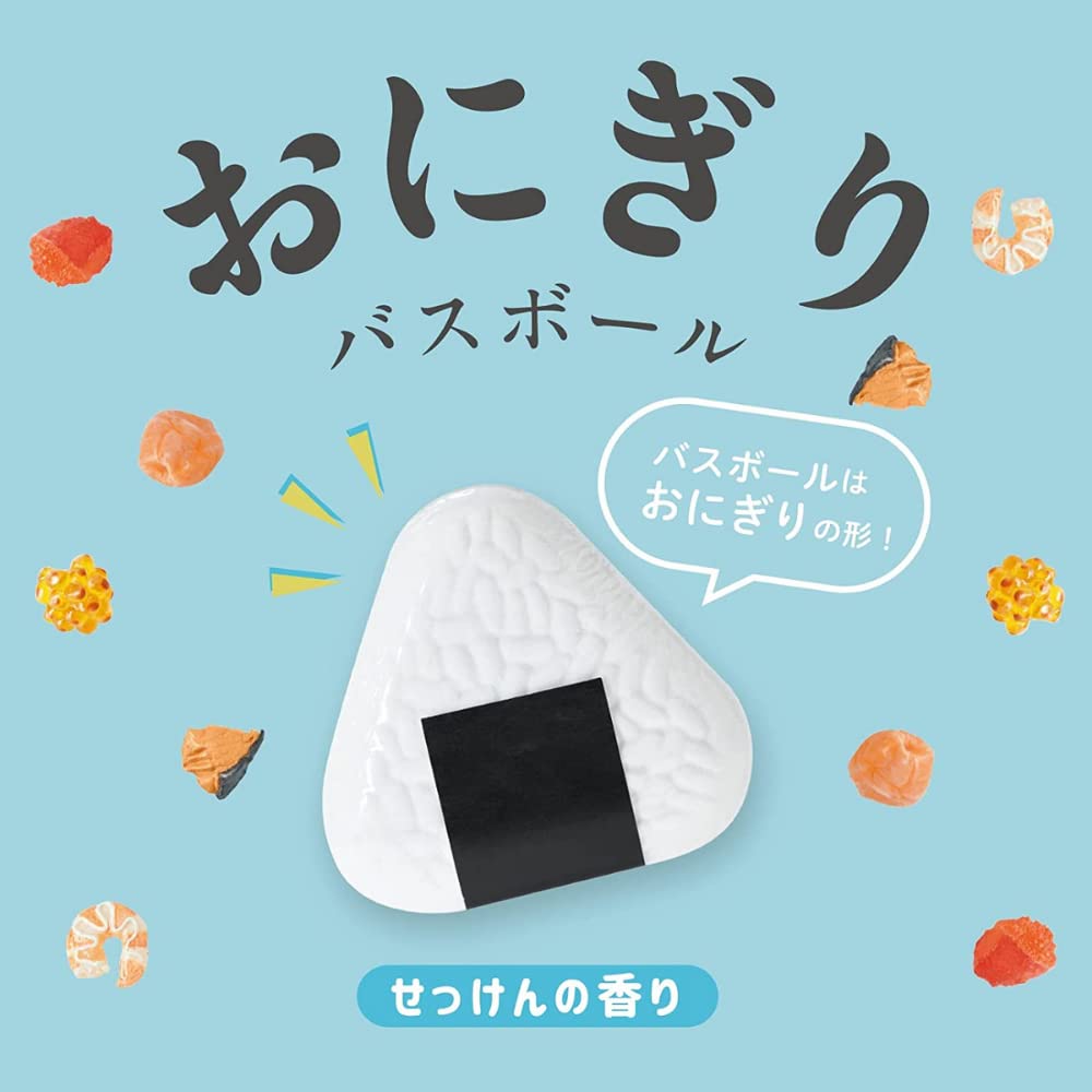 Set of 6 Nor Corporation Onigiri Bath Character Bath Balls with 60g Bath Carbonated Bath Toys for Girls and Preschoolers and Elementary Includes a