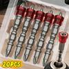 20/1pcs Hex Shank Magnetic Screwdriver Holder Screwdriver Bit for Magnet Rings Placement Single Head Woodworking Hand Tools