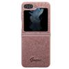 Guess Guhczf5Hggshp F731 Z Flip5 Pink Hardcase Glitter Script