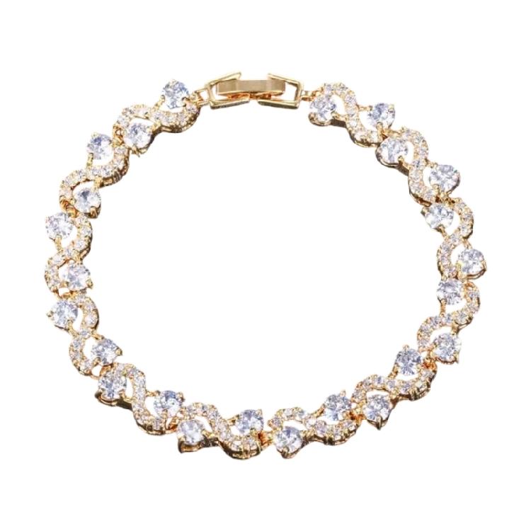 Многоцветный теннисный браслет из кубического циркония с надежной застежкой, цепь перекрестного плетения, аксессуары для запястья, аксессуар ручной работы