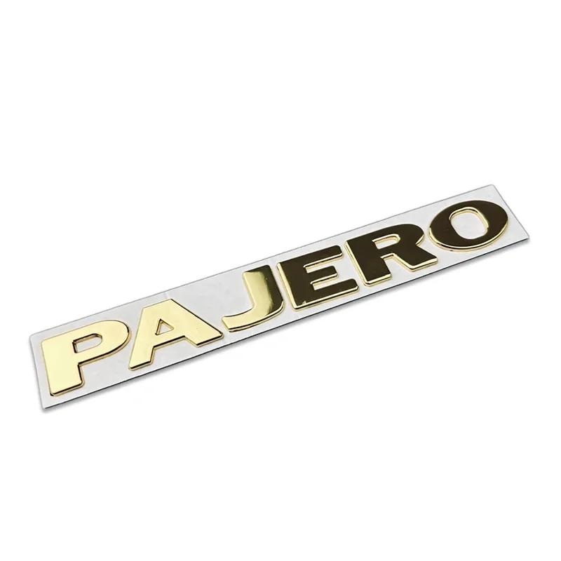 cwykqr1 Metal Car Letters Emblem Trunk Sticker for Mitsubishi PAJERO Decorative Badge Auto Body Side Decal Accessories