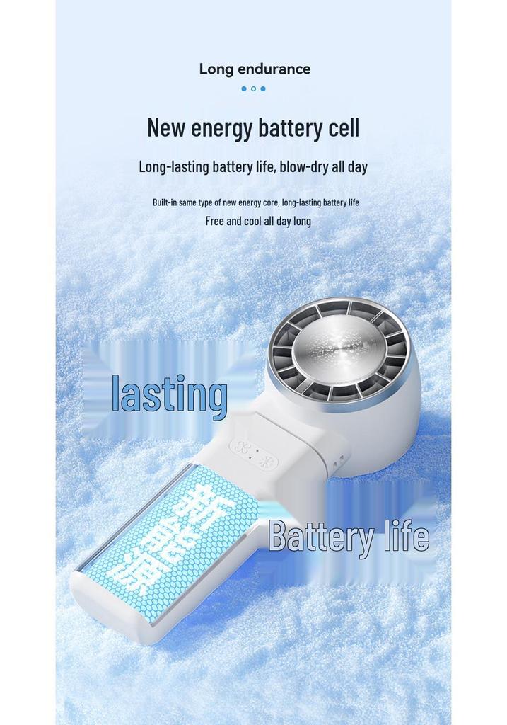 Portable USB Folding High-Speed Handheld Fan with Cross-Border Semiconductor Cooling and Strong Wind