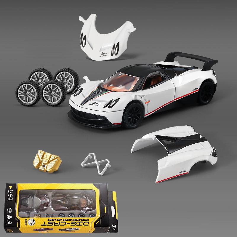 

1:43 Pagani Huayra Dinastia Toyota AE86 Supercar Alloy Toy Car Model Racing Alloy Assembly Series Sports Cars Fitting Styles Boy