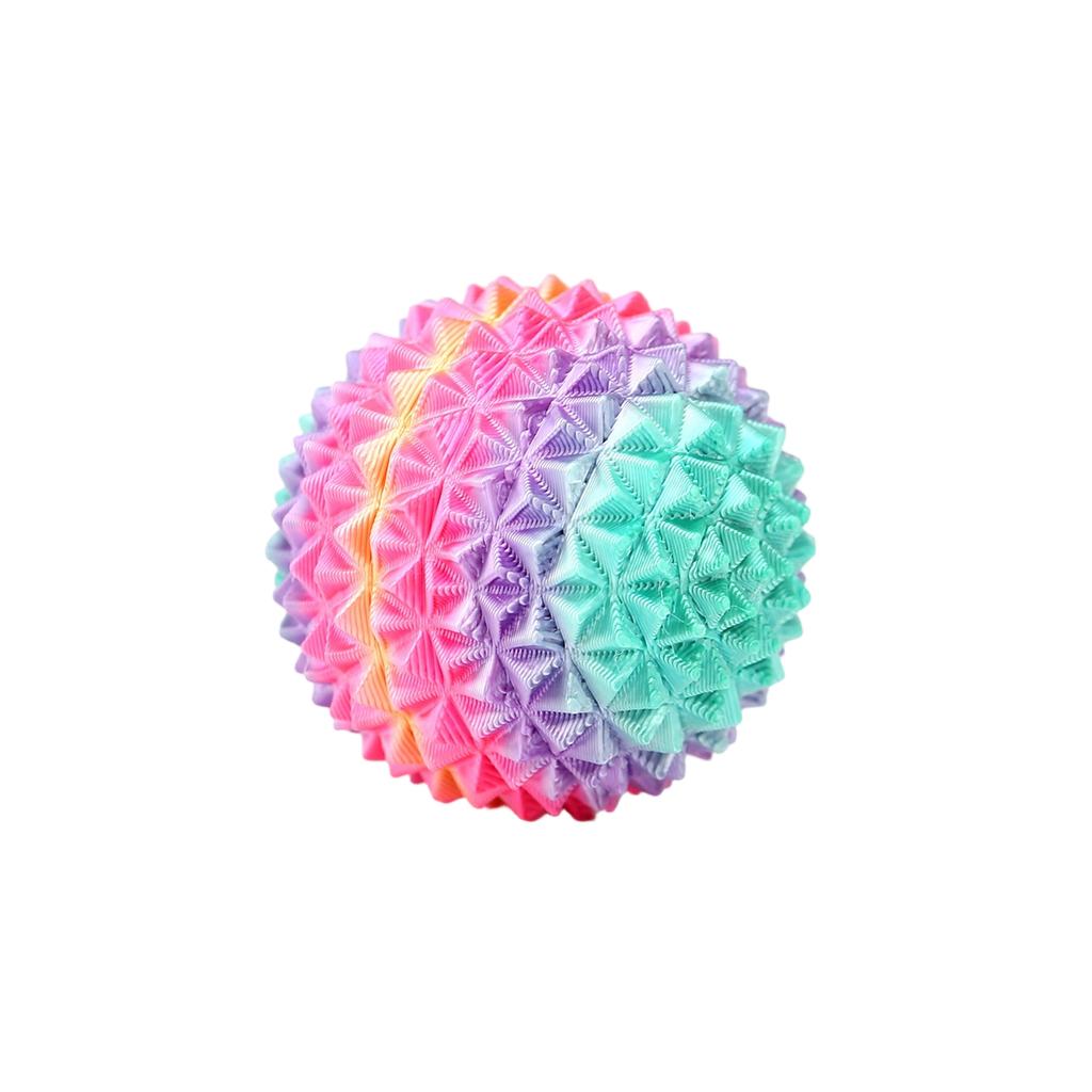 3D Printed Spiky Stress Relief Ball Fidget Toy Handheld Sensory Massage Ball for Finger Exercise and Anxiety Relief Desktop Decoration